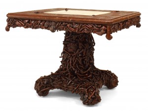 American rustic chess game table 1