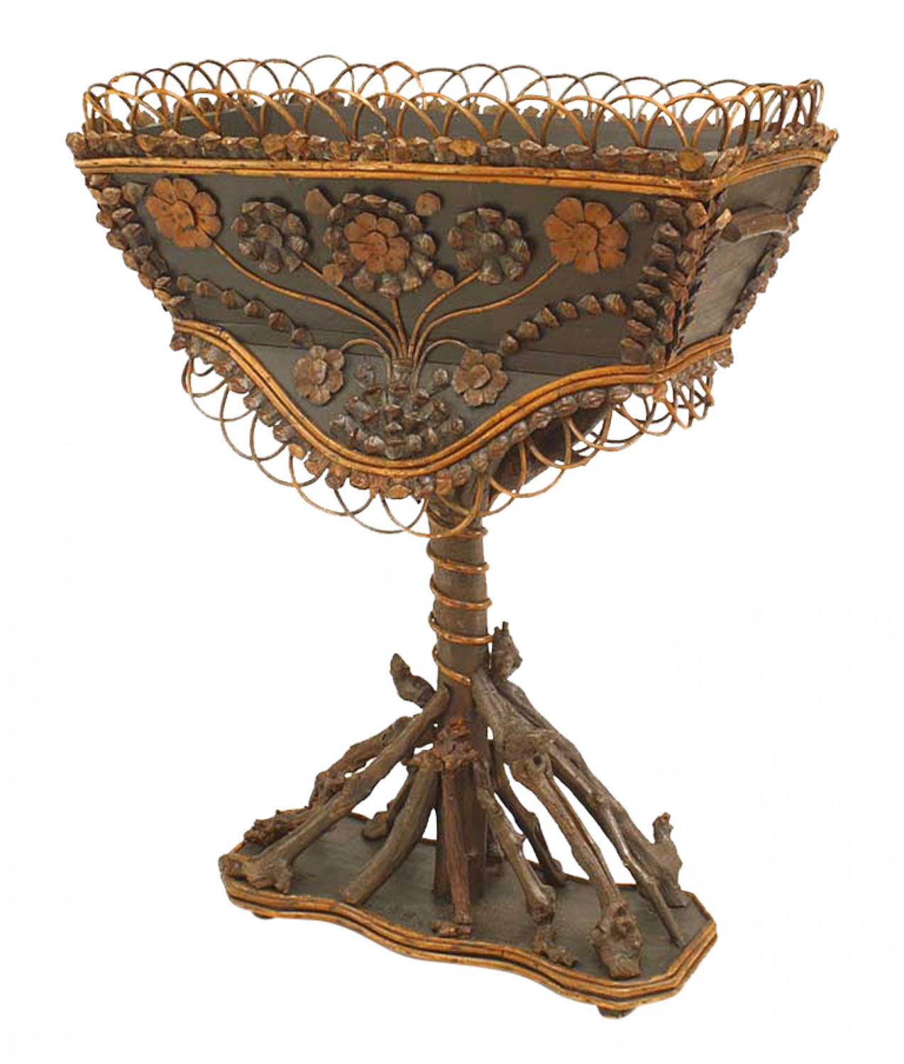 Continental twig and root fernery