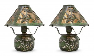 American mission heintz art metal table lamps 1