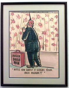 Paintings art cartoon mid century american watercolor 058804 1