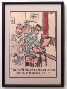 Paintings art cartoon mid century american watercolor 058818 1