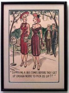 Paintings art cartoon mid century american watercolor 058891 1