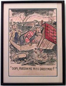 Paintings art cartoon mid century american watercolor 058926 1