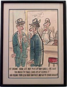 Paintings art cartoon mid century american watercolor 058930 1