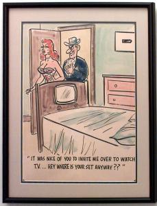 Paintings art cartoon mid century american watercolor 058939 1