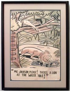 Paintings art cartoon mid century american watercolor 058941 1