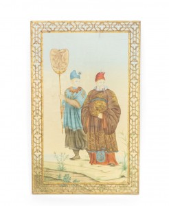 Chinese chinoiserie scene portrait