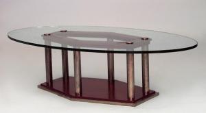 Table coffee table art deco french brass 059057