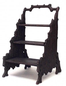 Black forest walnut library ladder