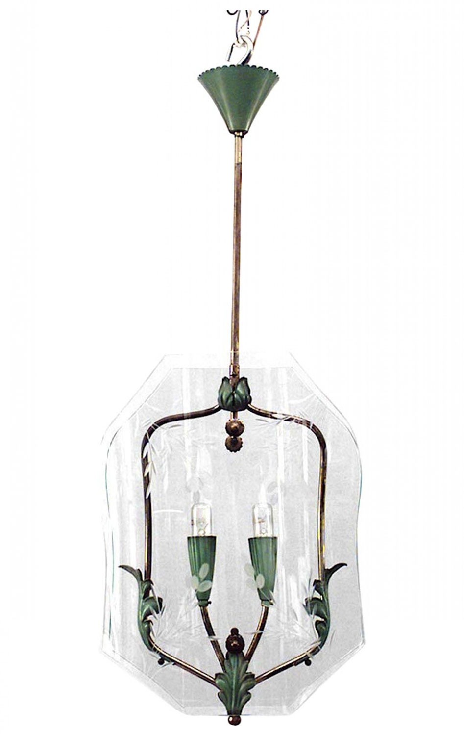 Italian mid century chiesa hanging lantern 1