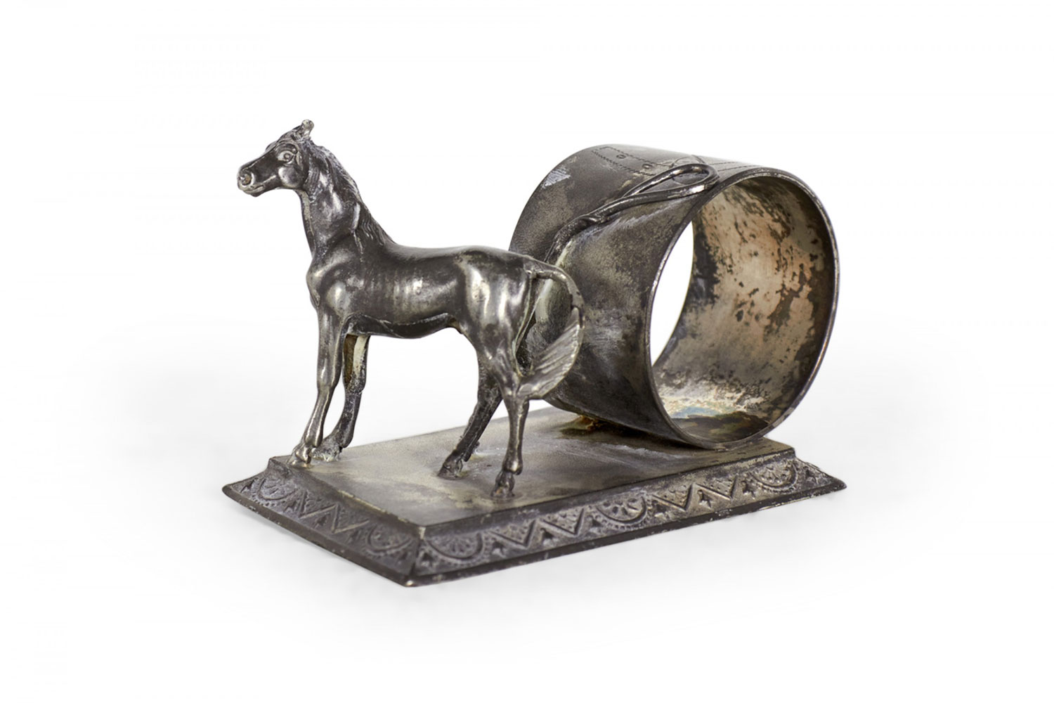 English victorian silver plate napkin ring 4