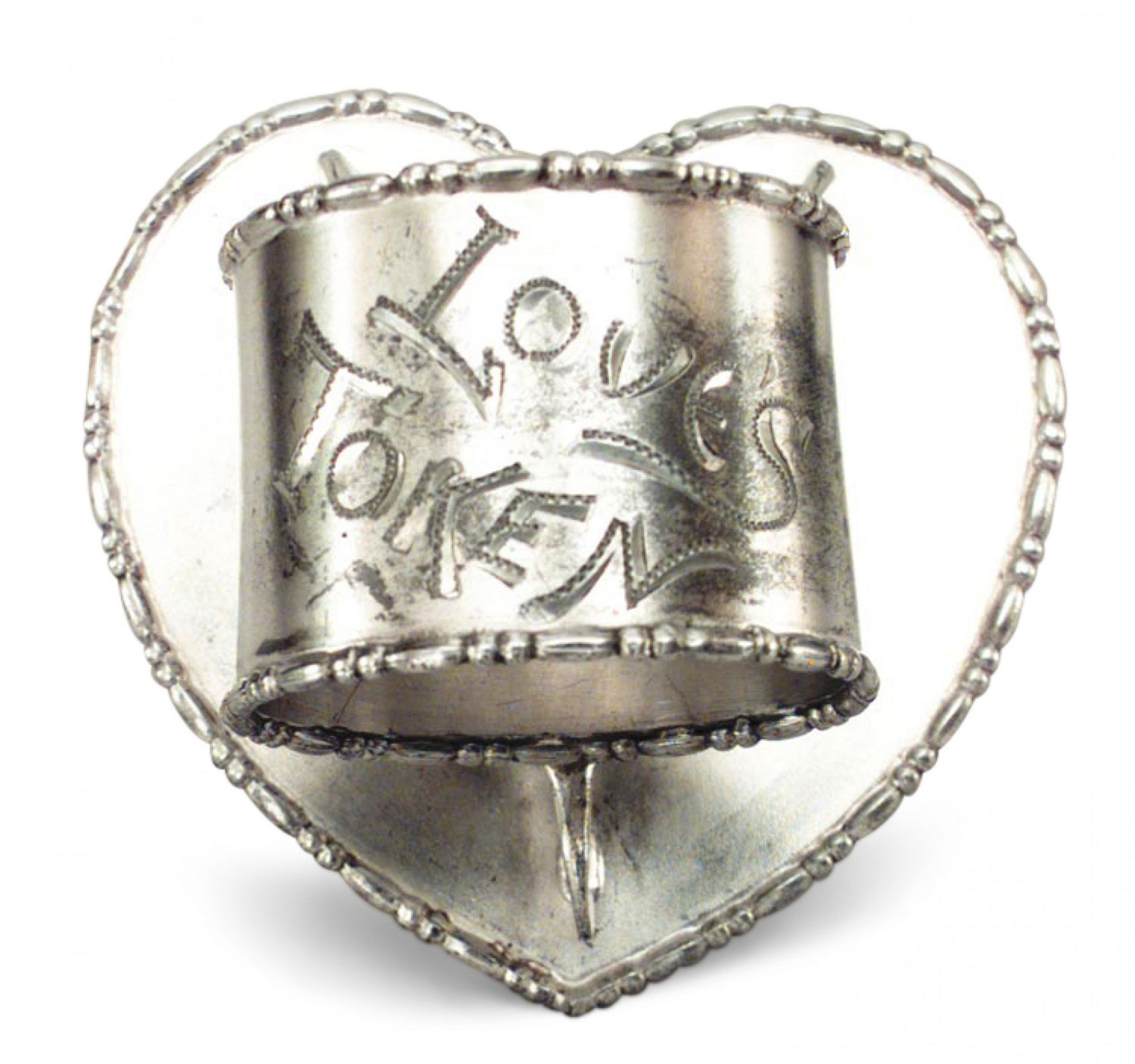 English victorian silver plate napkin ring 8