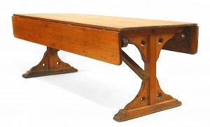 American country pine harvest table