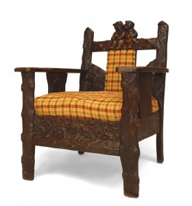 Black forest oak arm chair 1