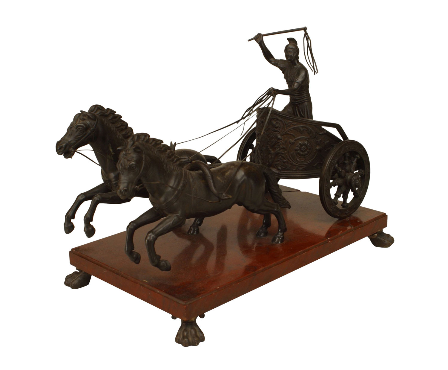 French bronze roman soldier