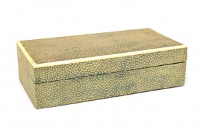 English art deco shagreen box