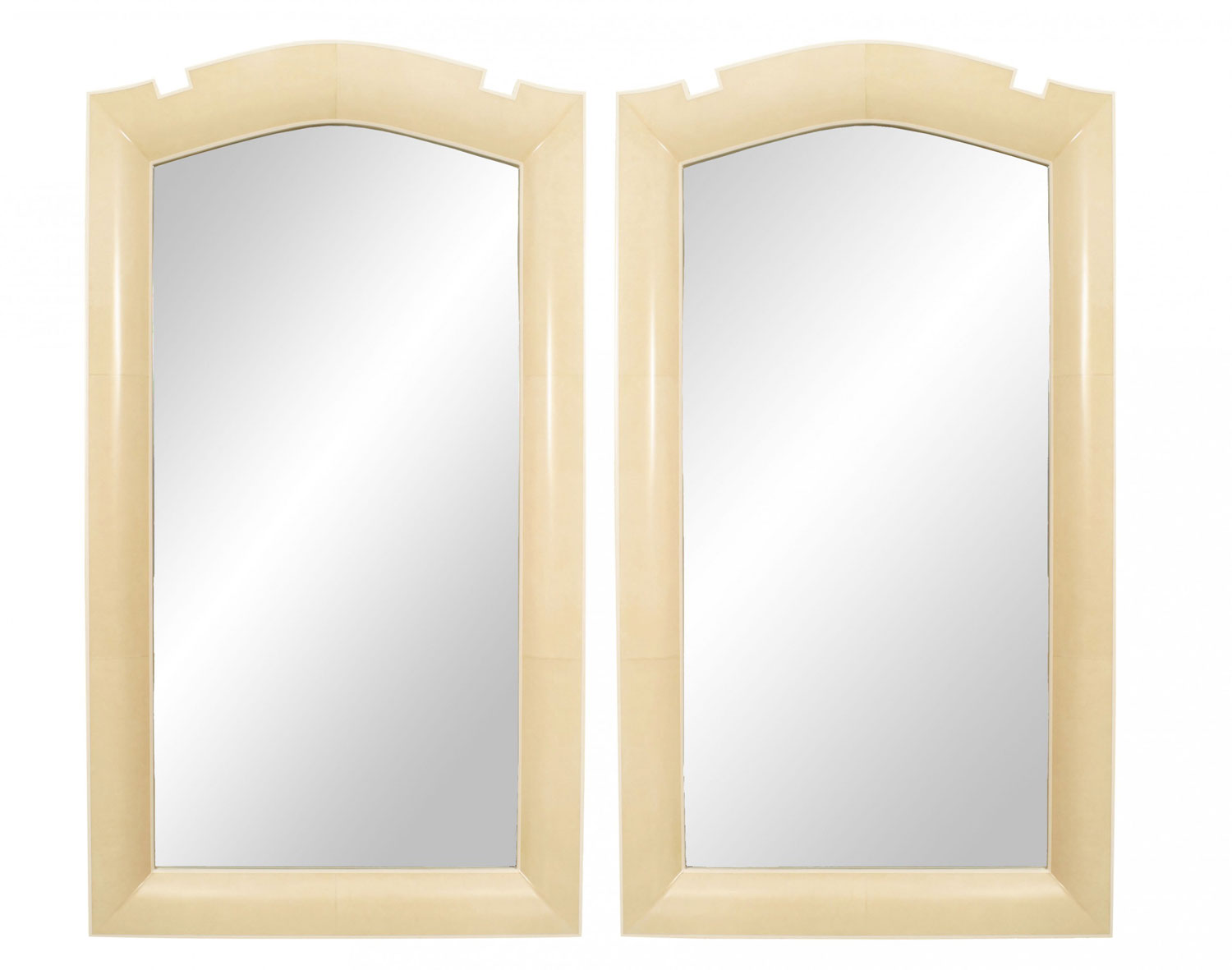 French art deco parchment wall mirrors 1