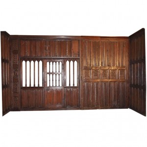 English renaissance carved oak paneled rooms