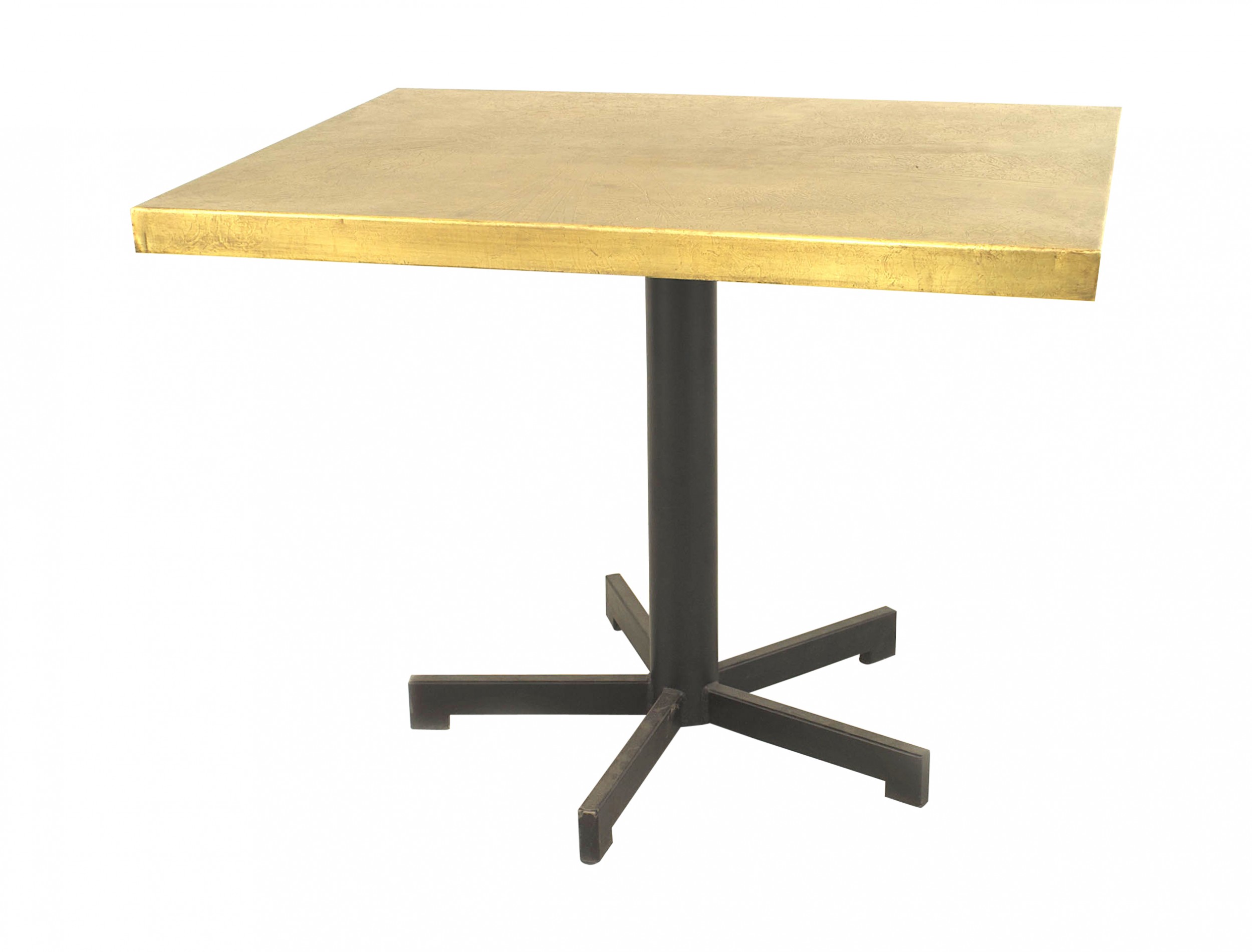 Belgian post war embossed brass end tables