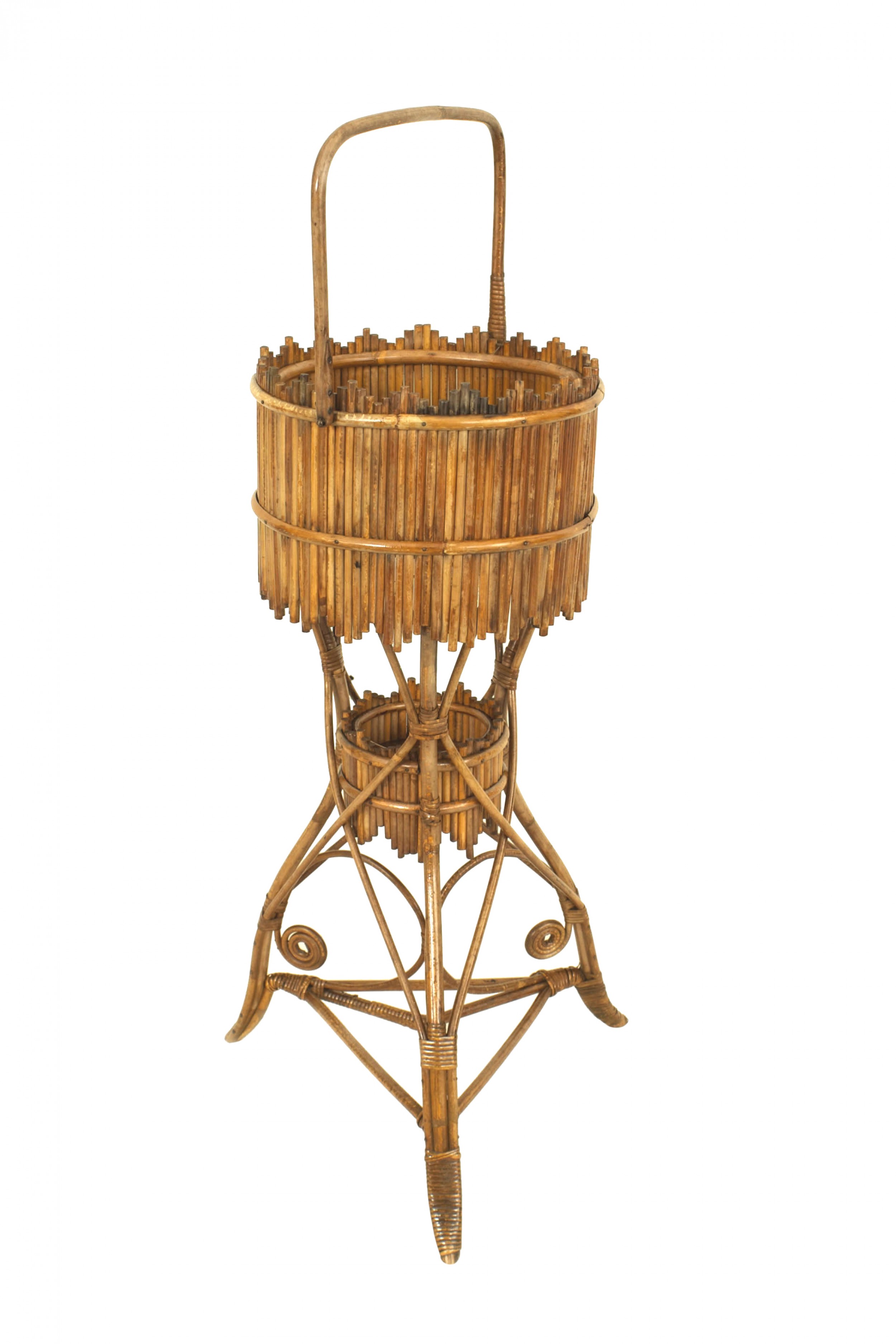 Victorian natural wicker fernery