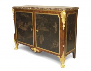 French louis xvi tulipwood commode 1