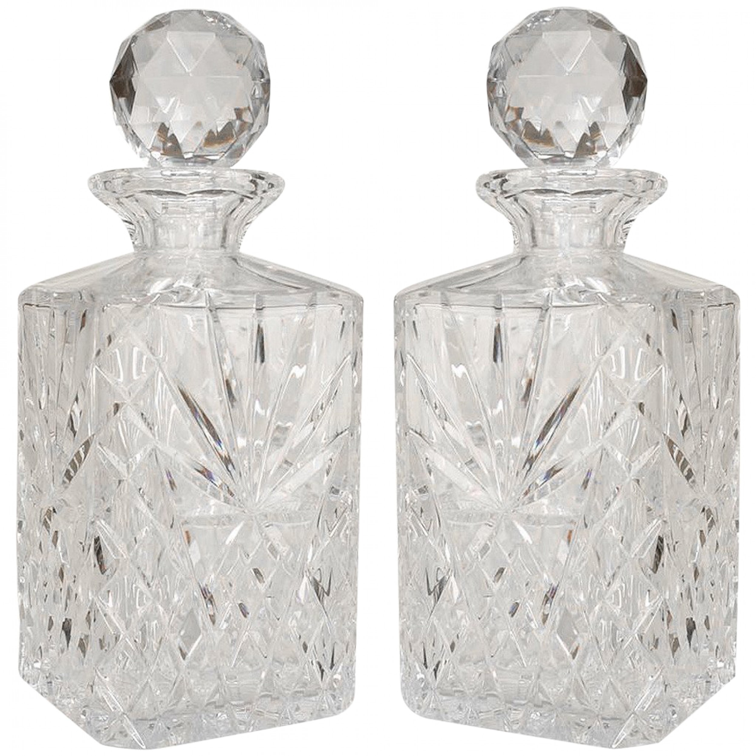 French victorian cut crystal decanters 4