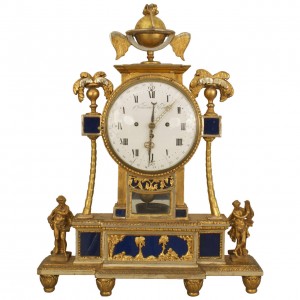 Continental austrian gilt mantel clock 1