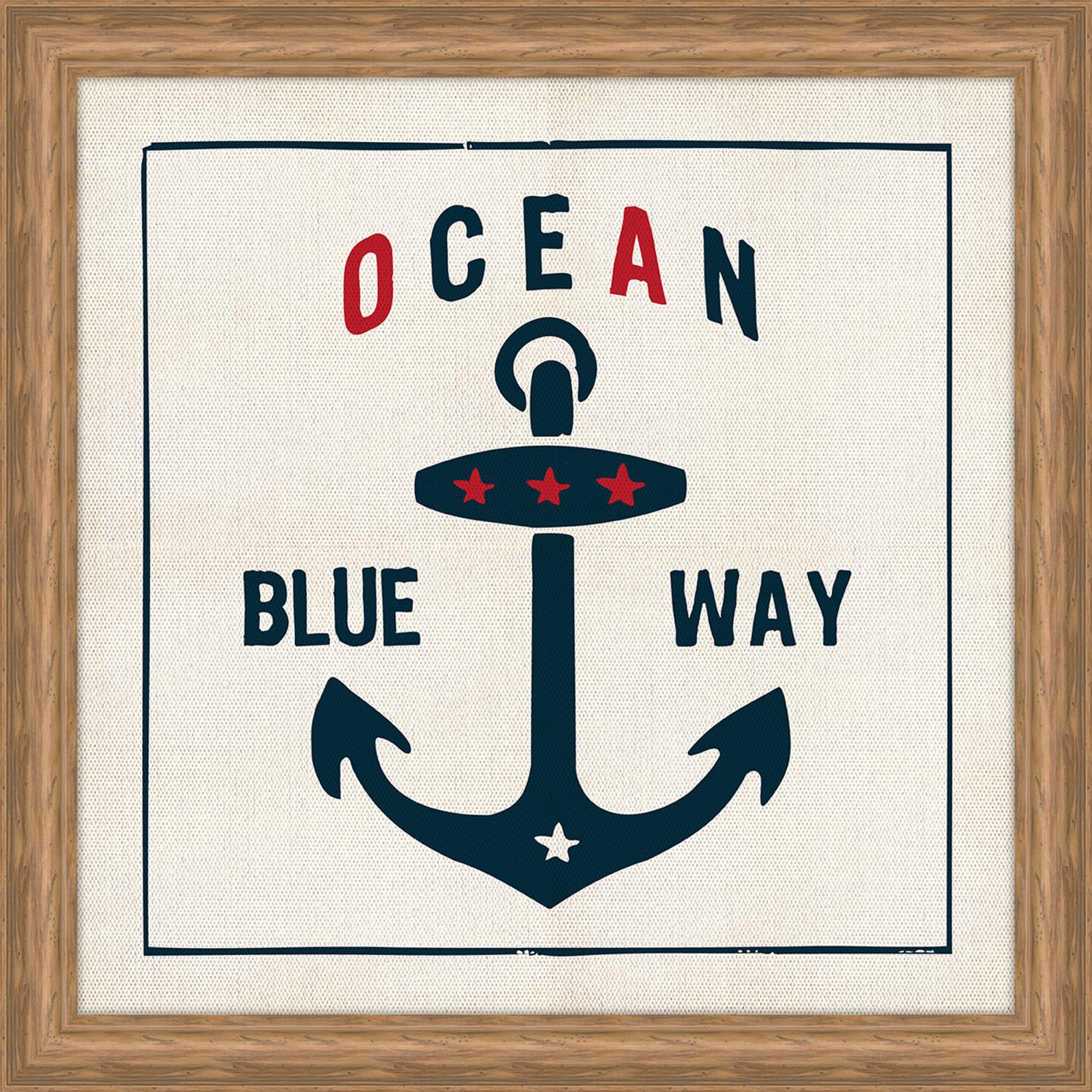 Ocean blue way art print