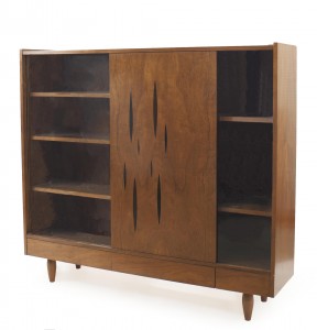 Mid century scandinavian teak bookcase 1