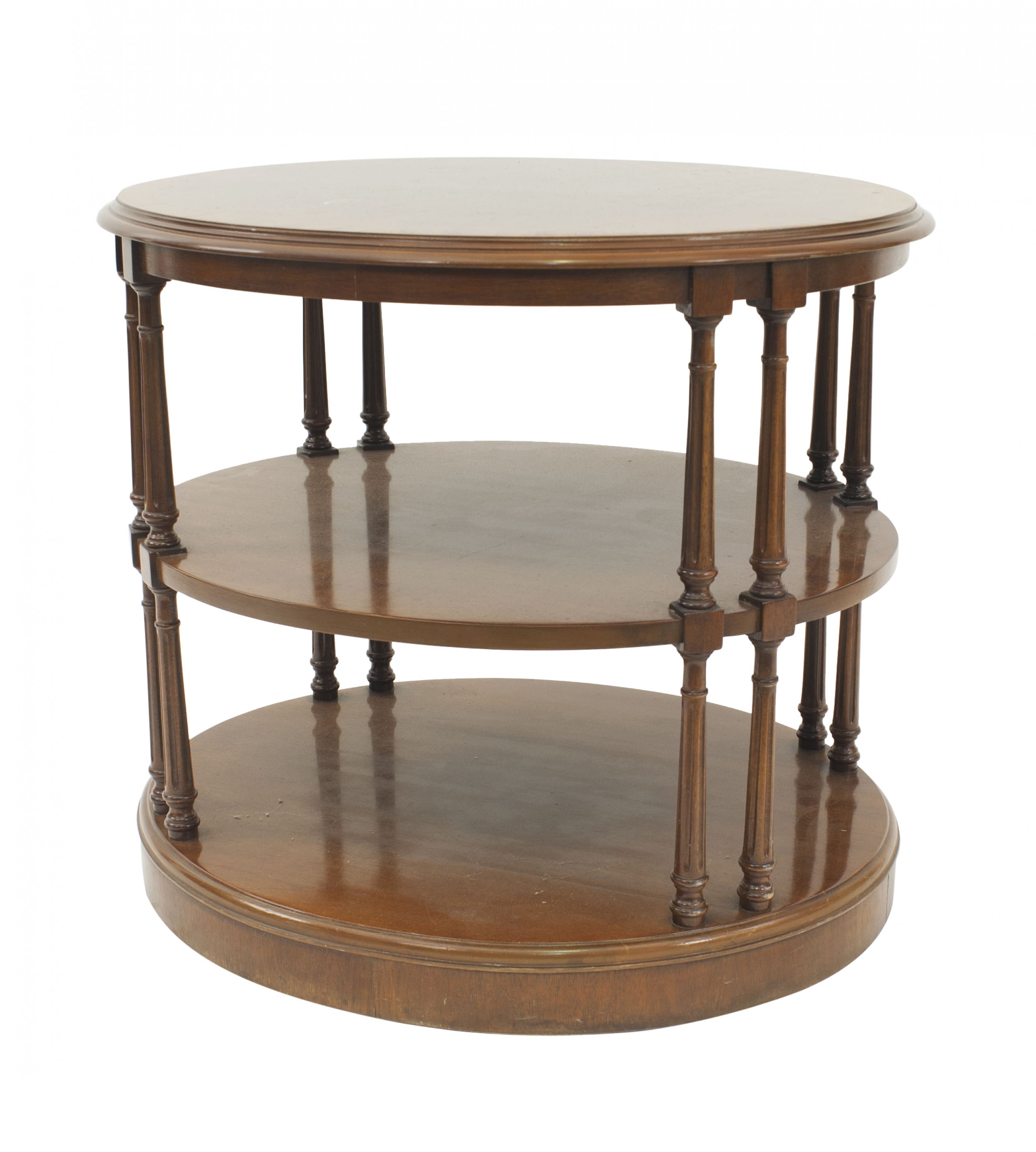English georgian style 3 tiered end table 1