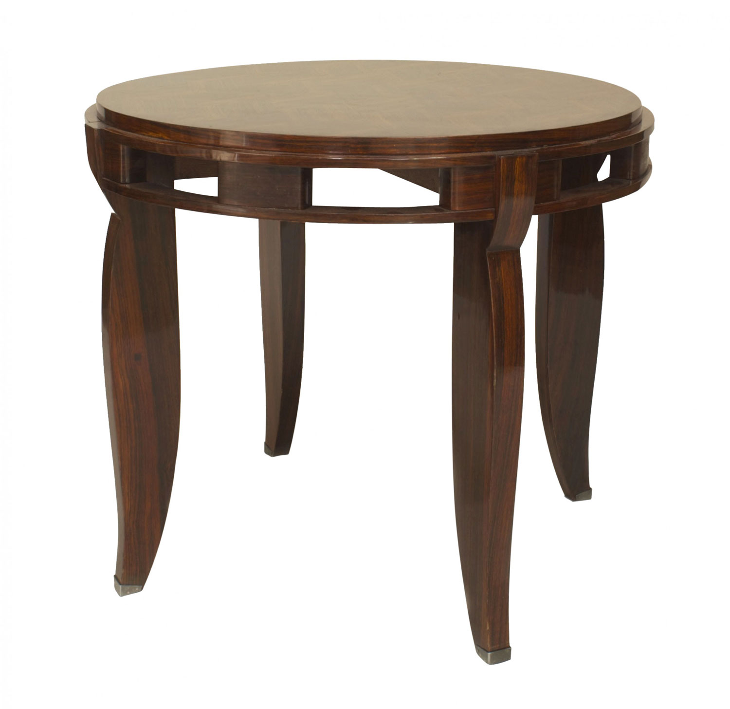 French art deco geometric rosewood end table 6