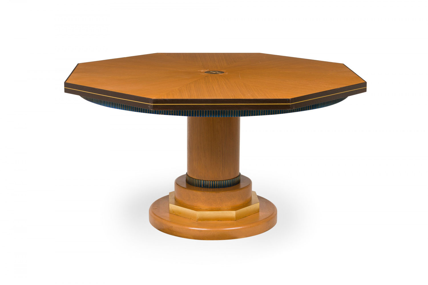 Mid century cerused oak center table