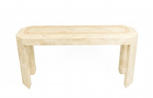 American Mid Century tesselated console table