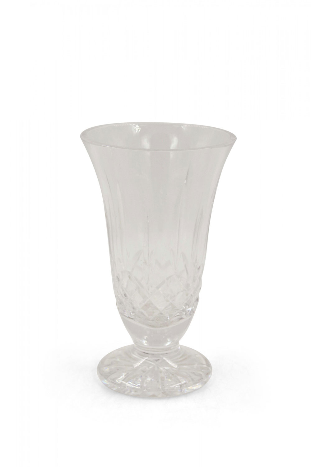 French Victorian Cut Crystal Footed Glass
