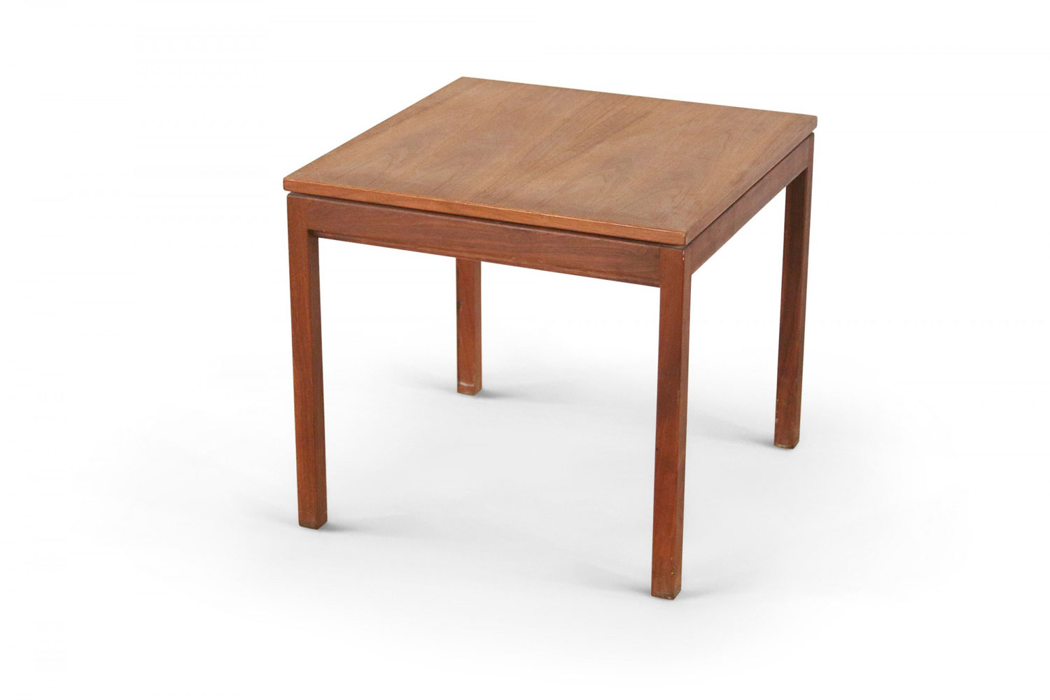 Mid Century Danish Walnut Square End Table 1