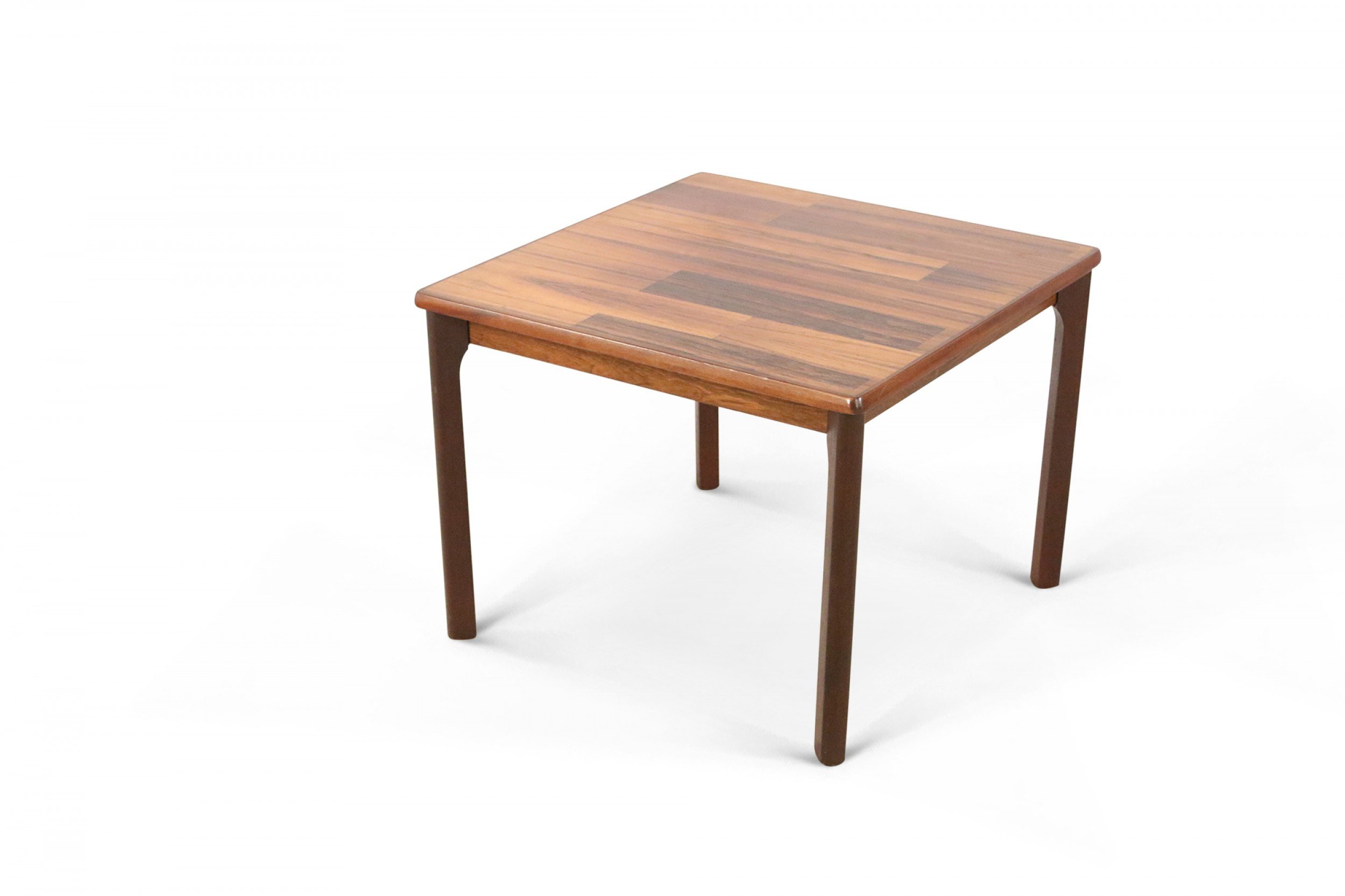 Mid Century Danish Walnut Square End Table