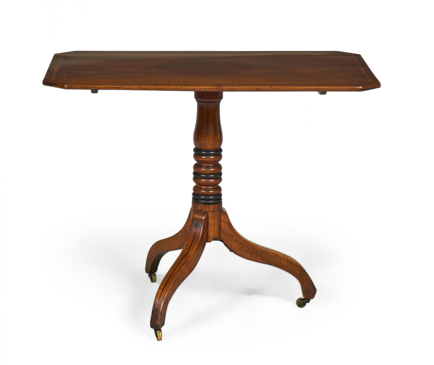 English Mahogany Tilt Top Tea Table