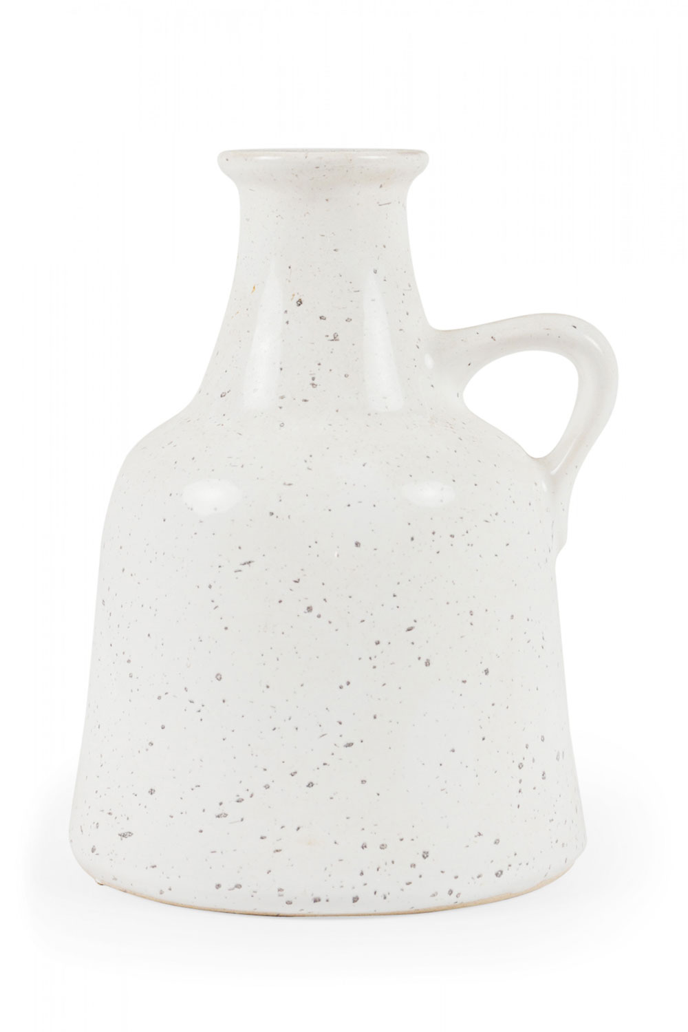 Strehla Keramik East German Mid Century Speckled White Ceramic Jug