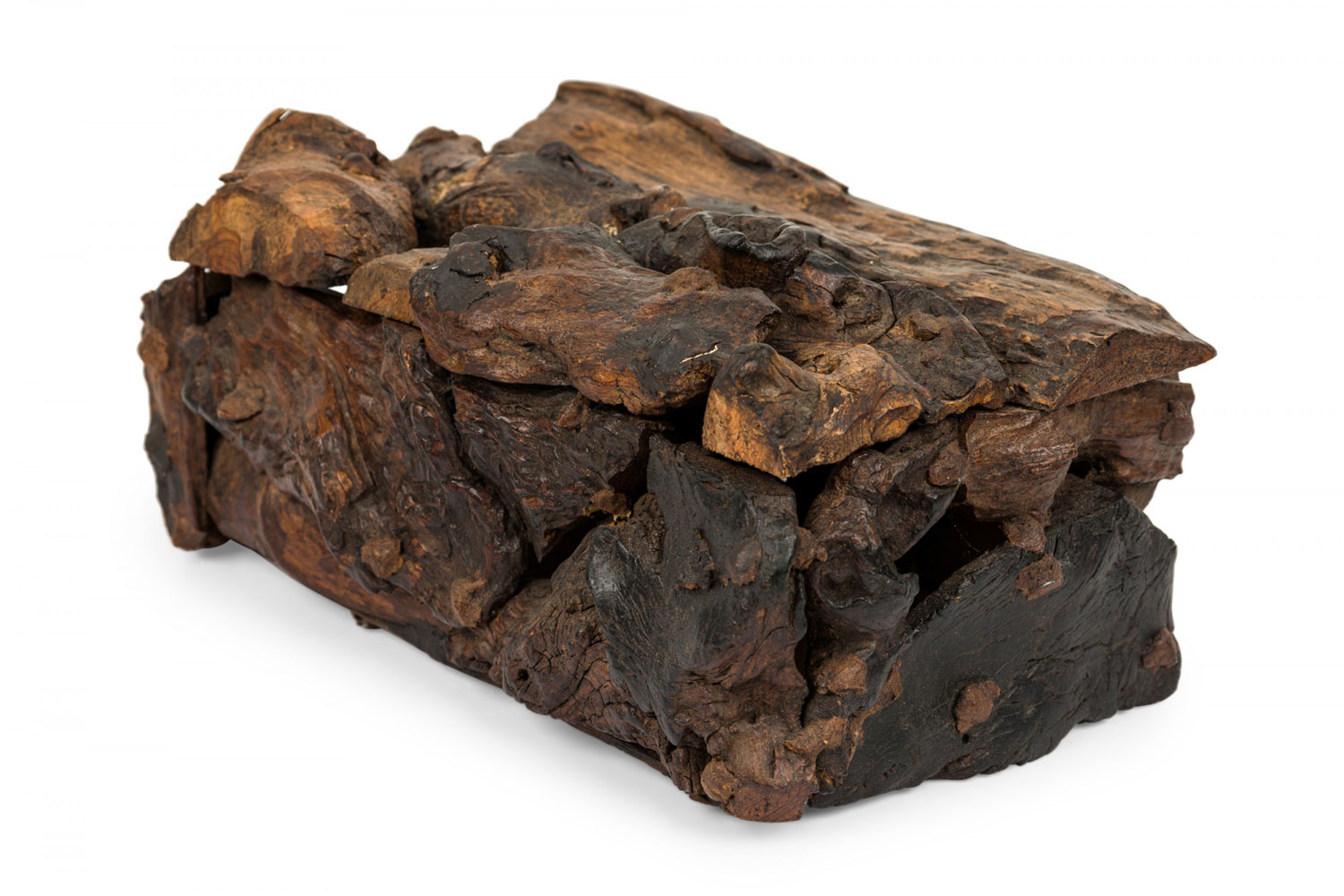 Rustic adirondackl style hinged wooden box