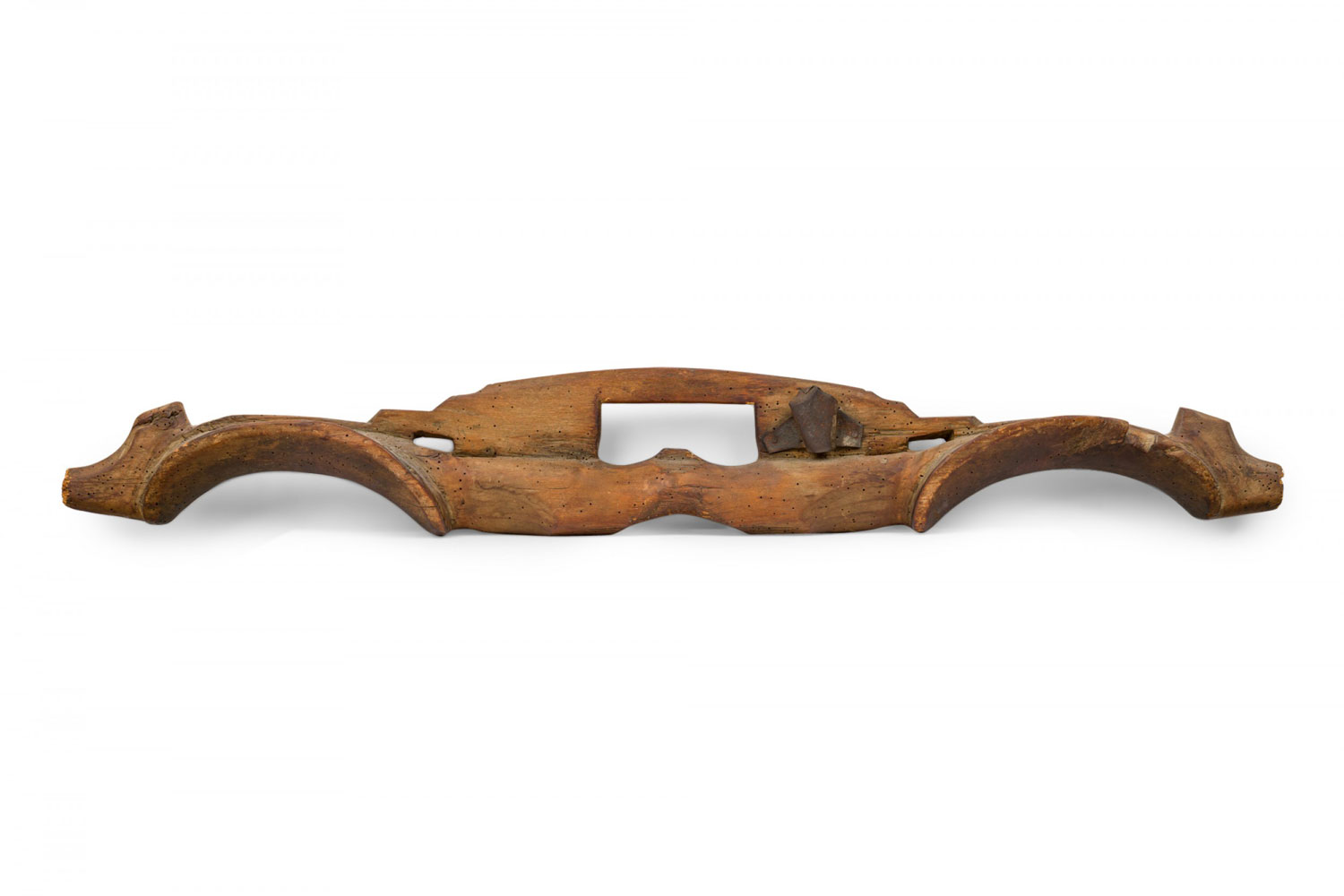 Rustic country carved wooden yoke