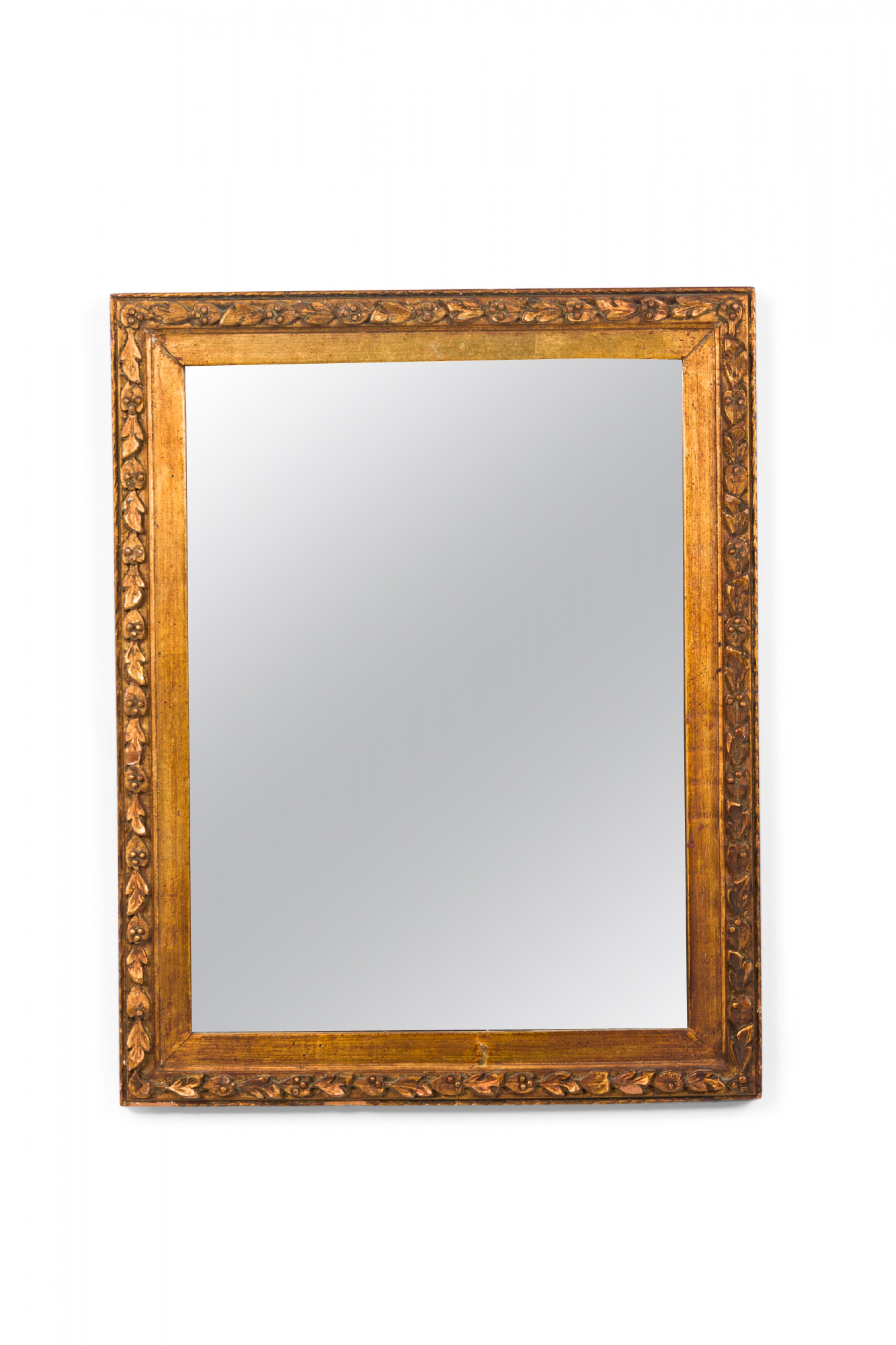 Framed american victorian style giltwood wall mirror