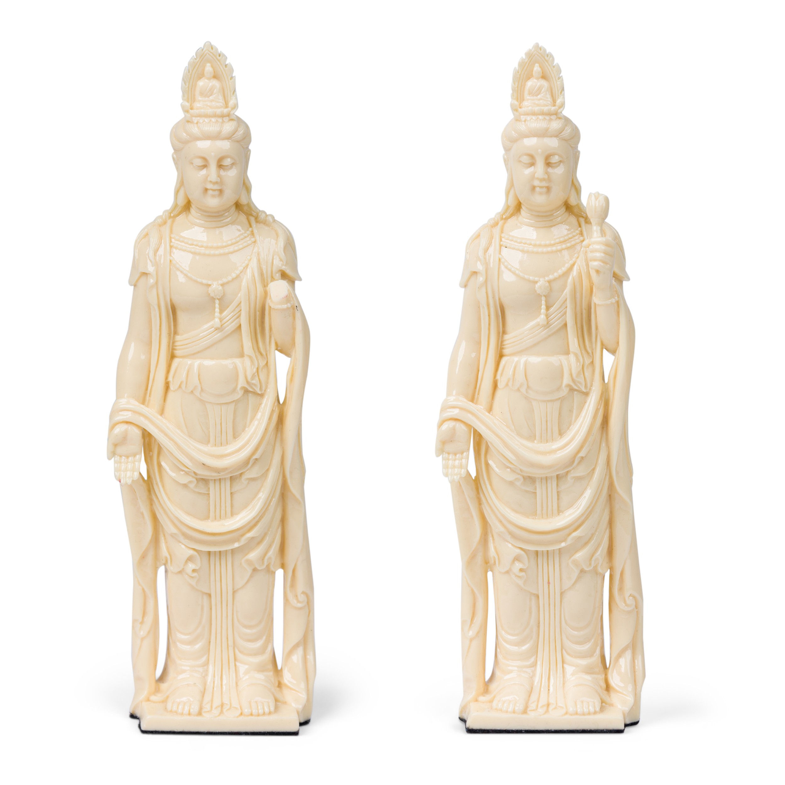 Chinese beige kwanyin figurine