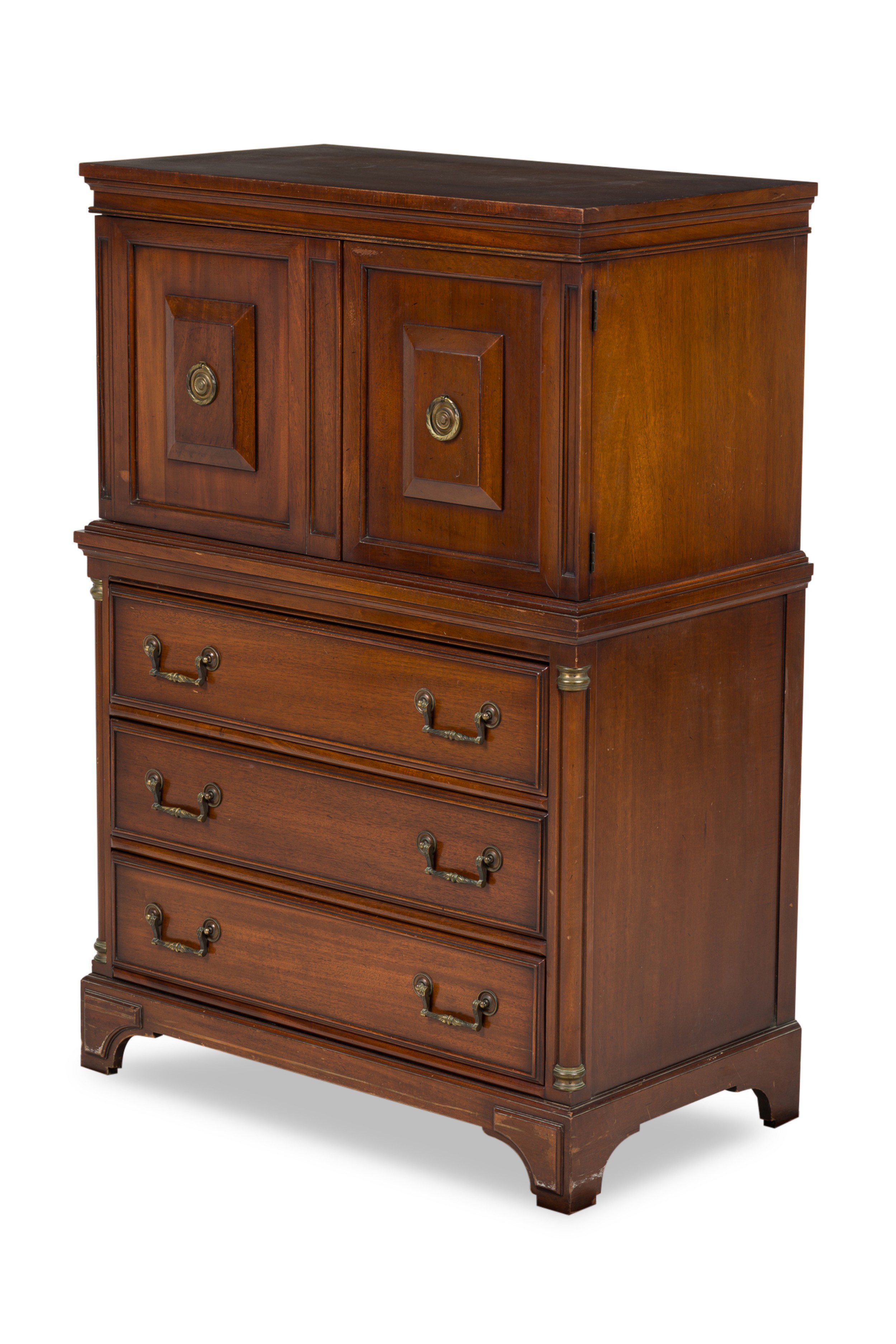 American mid century mahogany bookcase 