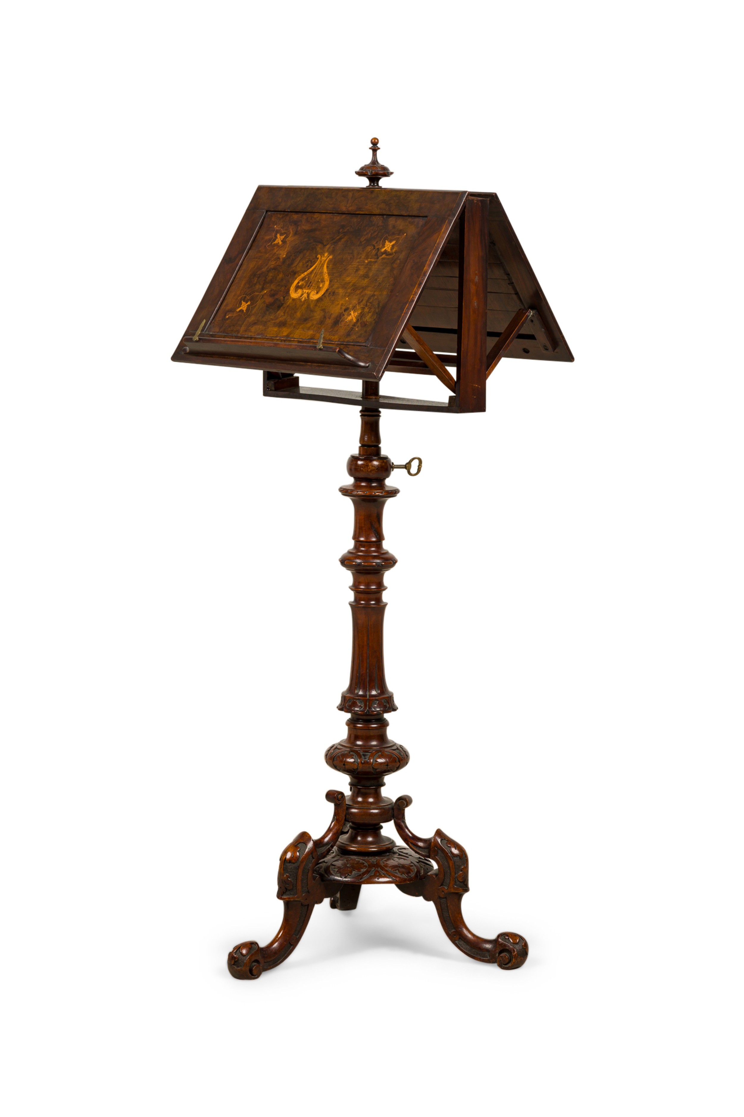 French victorian double sided music stand 