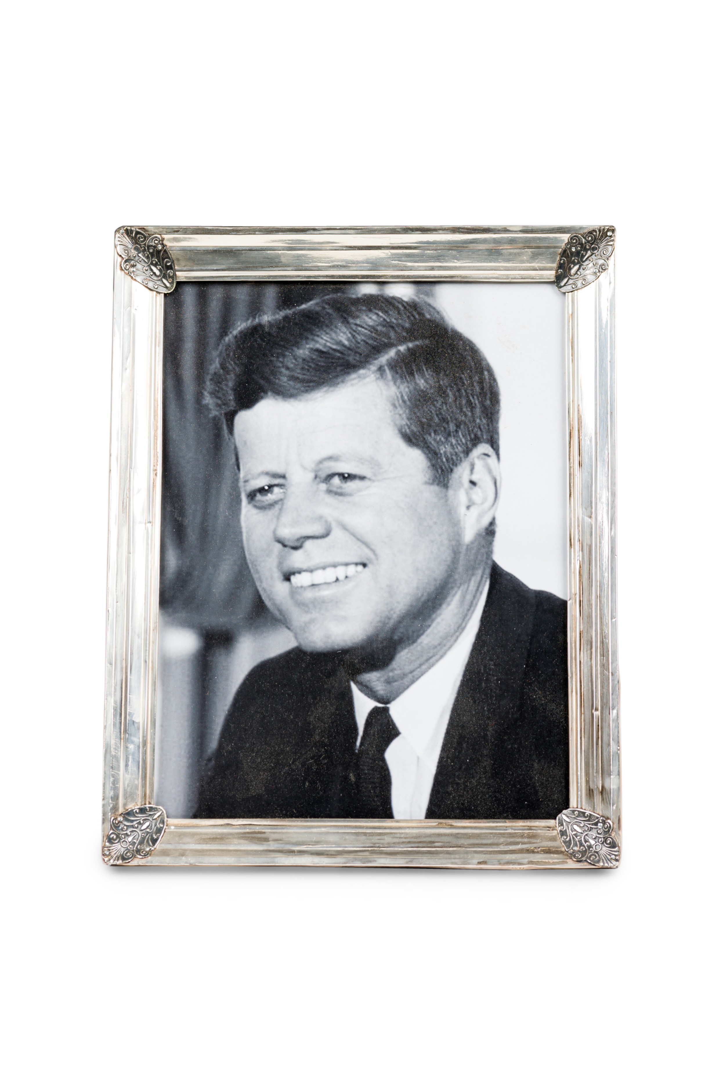 American mid century rectangle metal picture frame