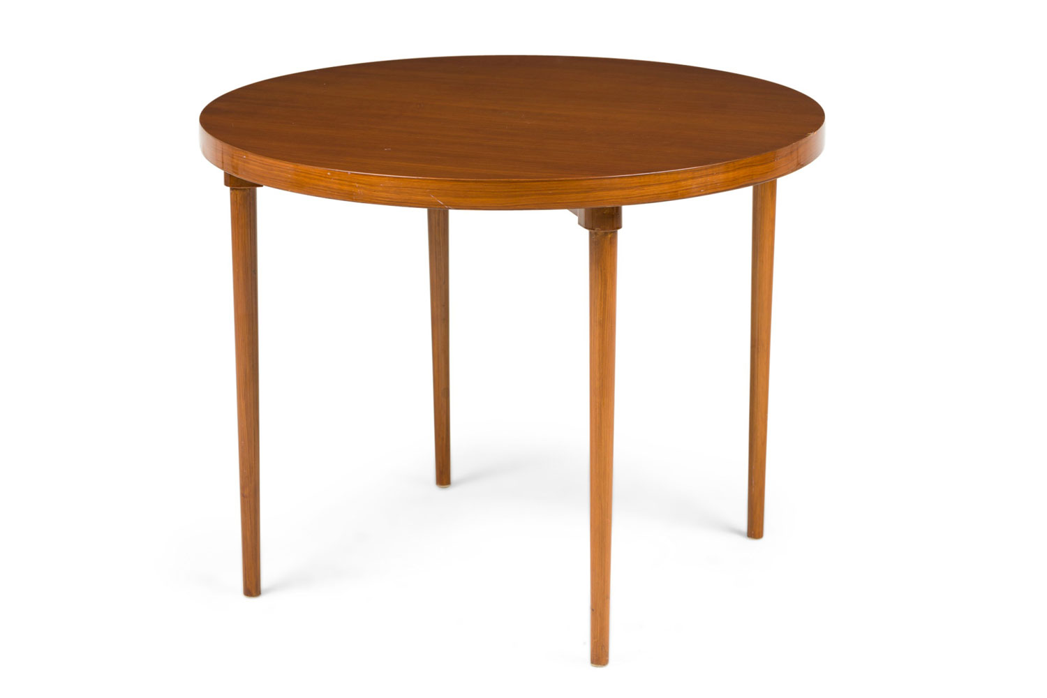 American mid century brown glossed center table 