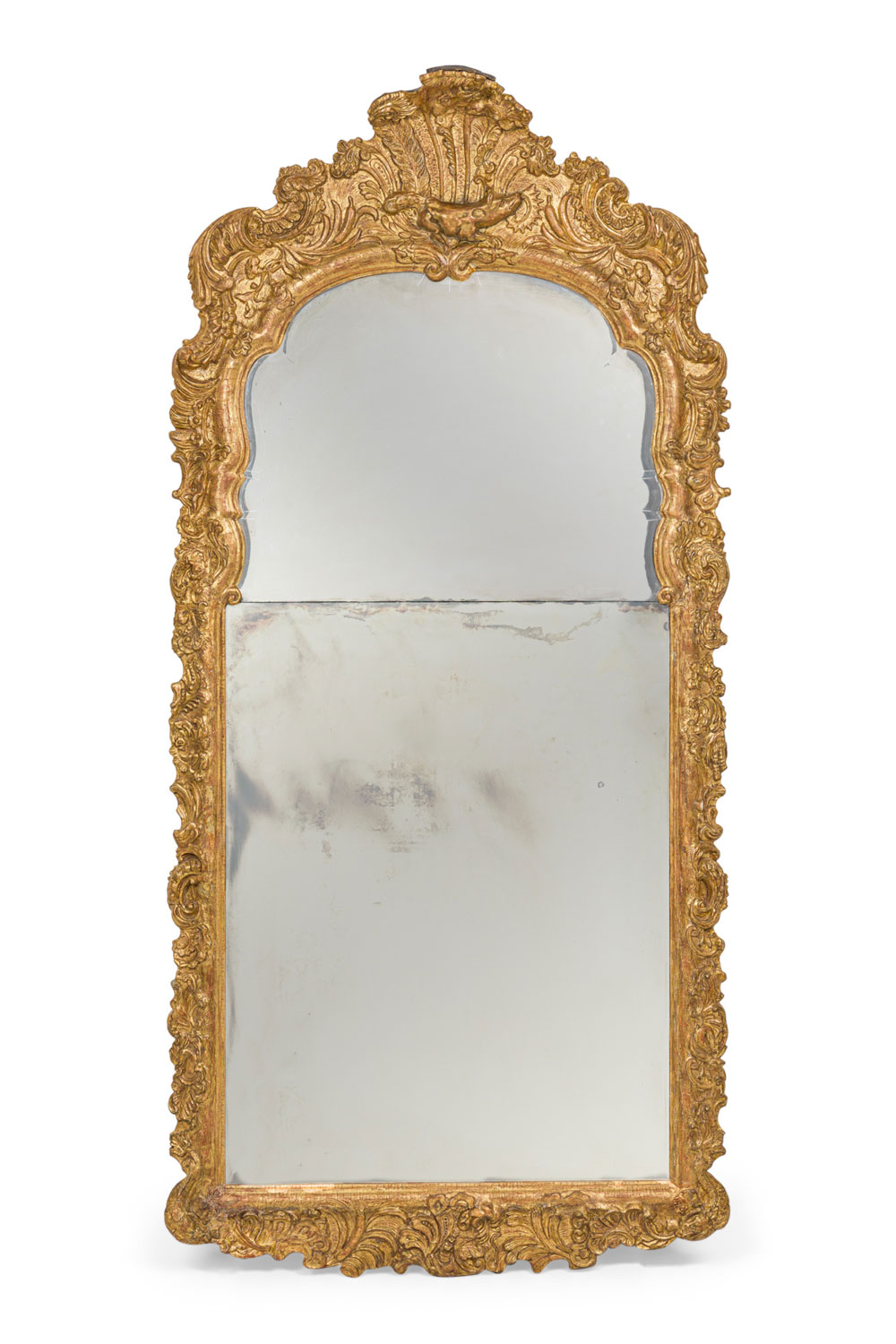 English george i carved giltwood framed pier mirror 063930