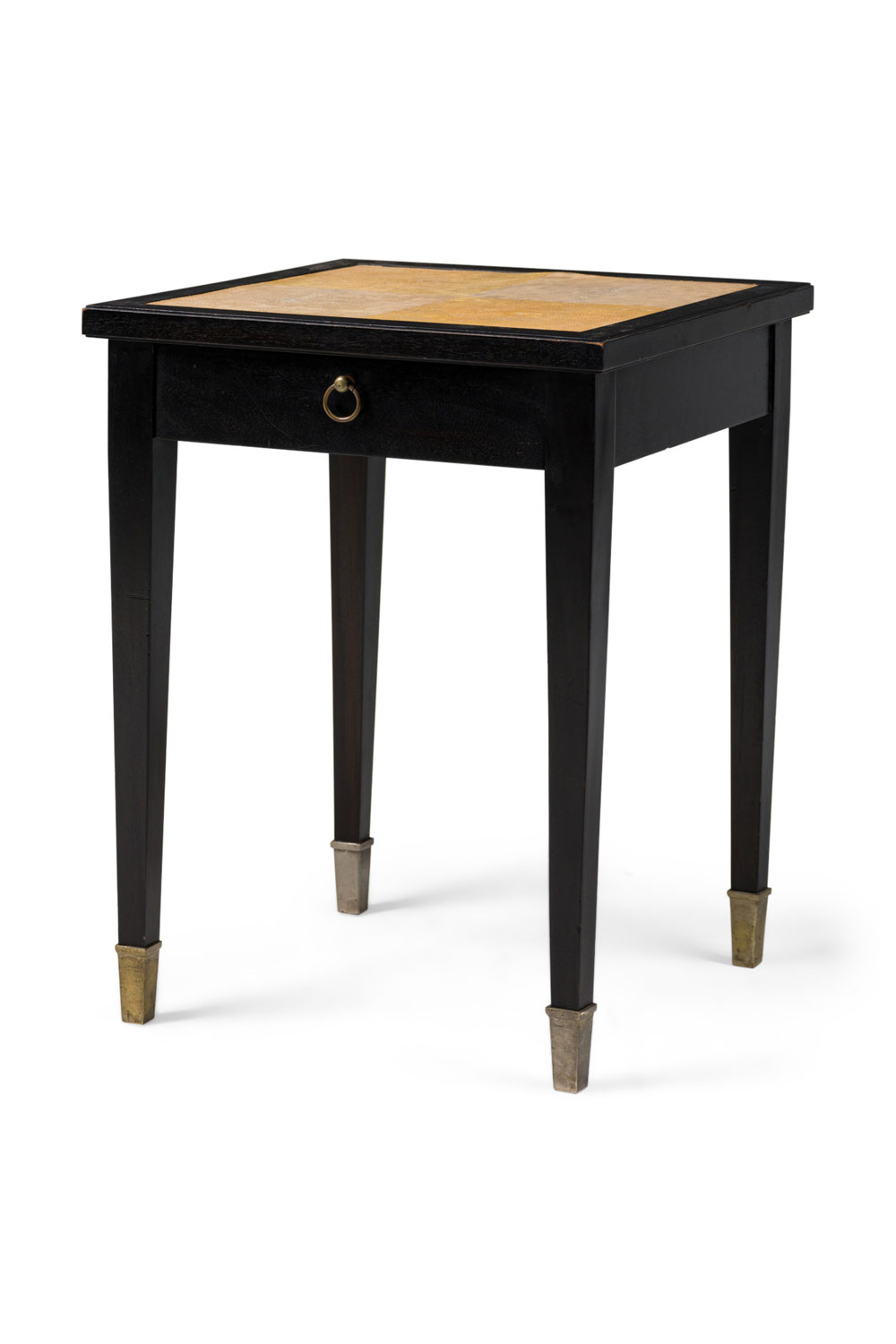 Jacques french mid century black side table 