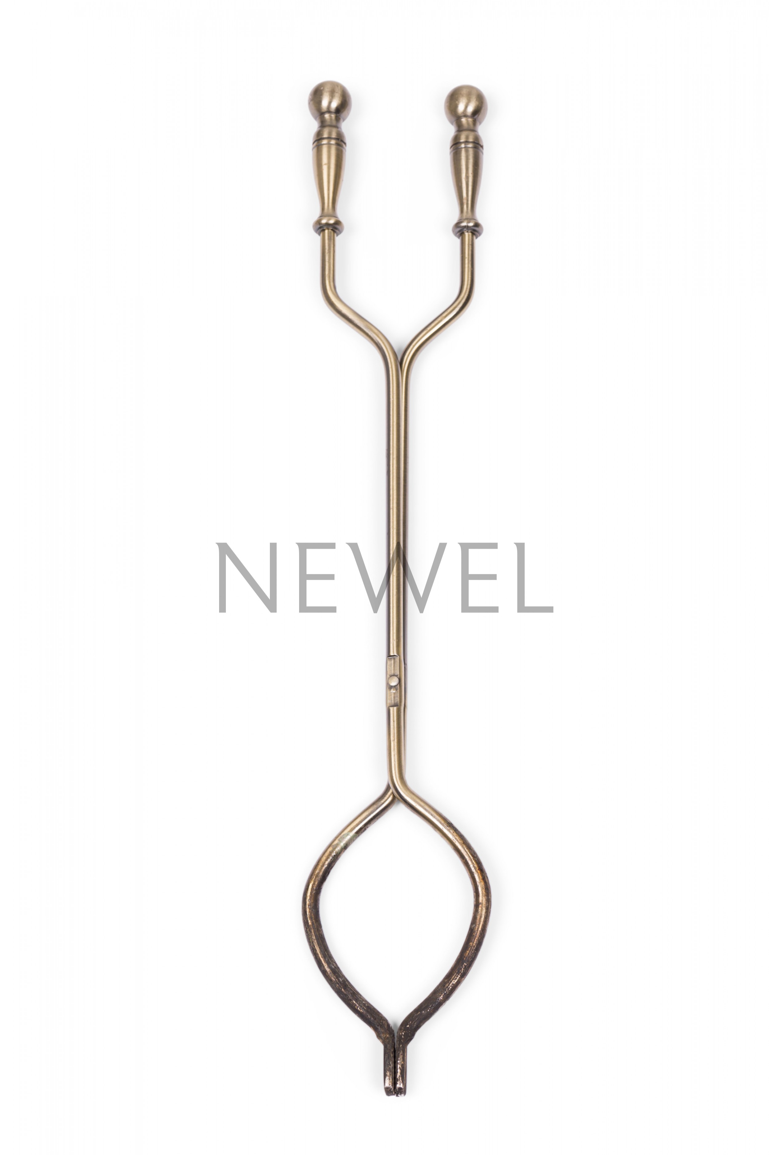 4 piece contemporary set of metal fire tools