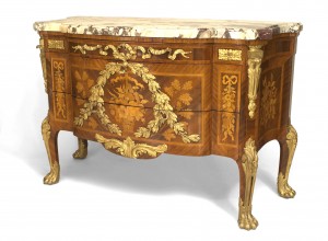French louis xv bronze kingwood commode 1